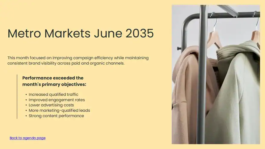 Monthly Client Report Slides