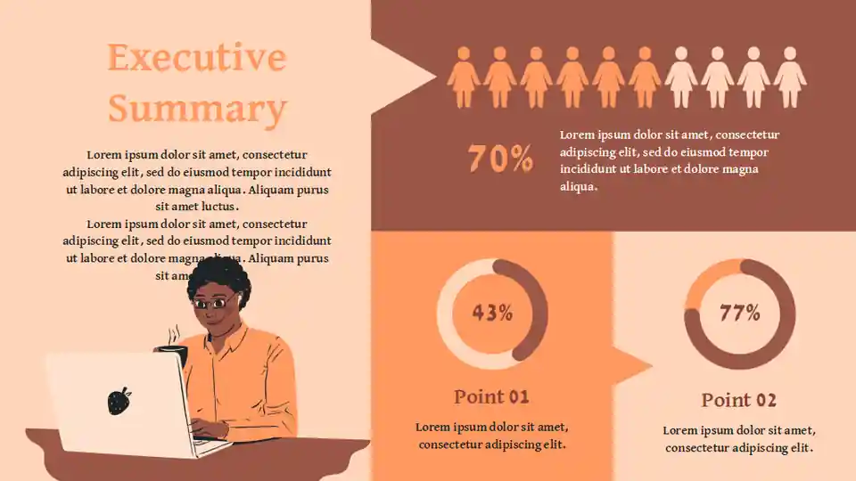 Project Status Report Executive Summary Slides