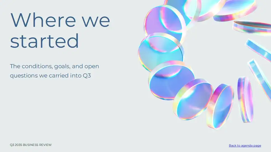 Quarterly Performance Report Slides