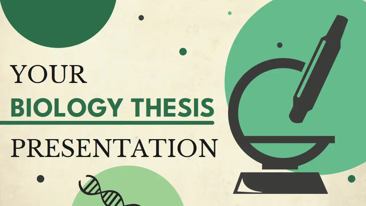 Green and Yellow Modern Biology Thesis Slides