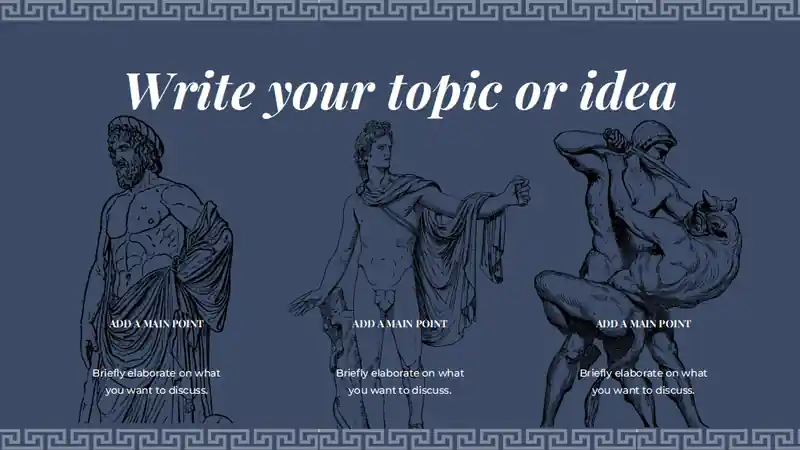 Minimal Legacy of Roman Mythology Bachelor's Thesis Slides