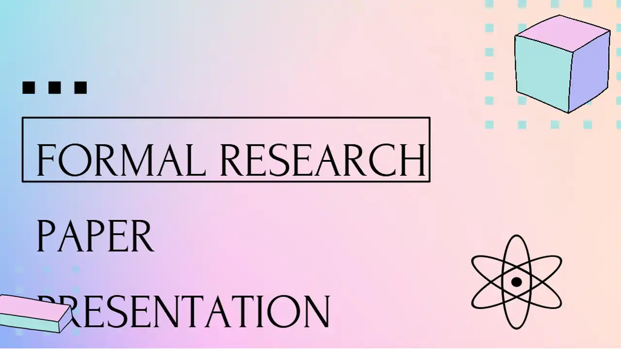 Pastel Multicolor Gradient Formal Research Paper Slides