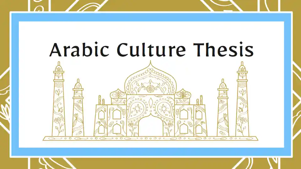 Simple Arabic Culture Thesis Slides