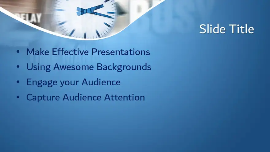 Free Time Concept PowerPoint Template