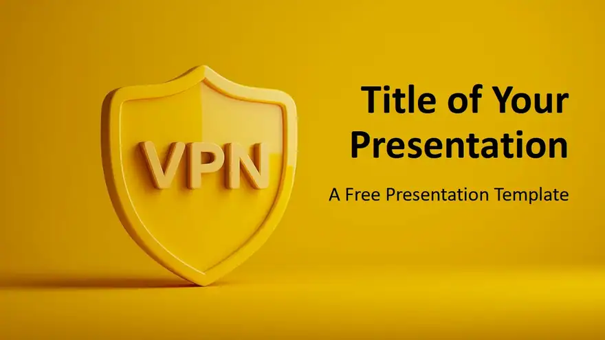 Golden VPN Shield Template