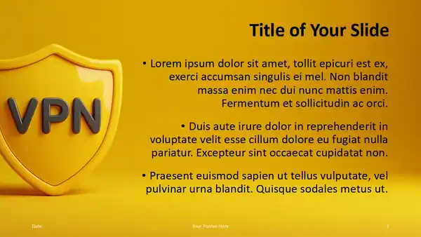 Golden VPN Shield Template