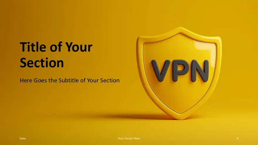 Golden VPN Shield Template