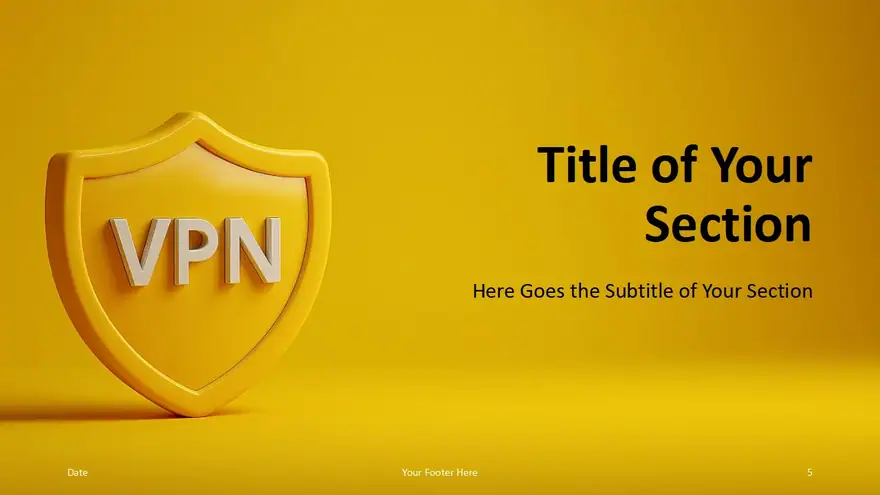 Golden VPN Shield Template