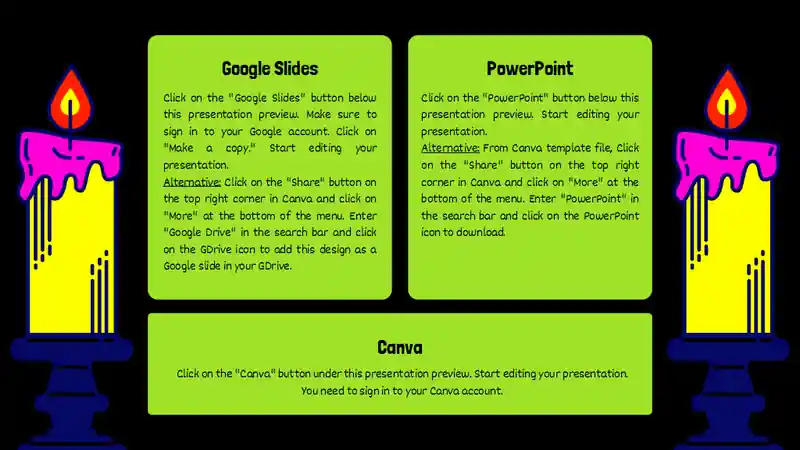 Neon Halloween Sales Marketing Campaign Slides