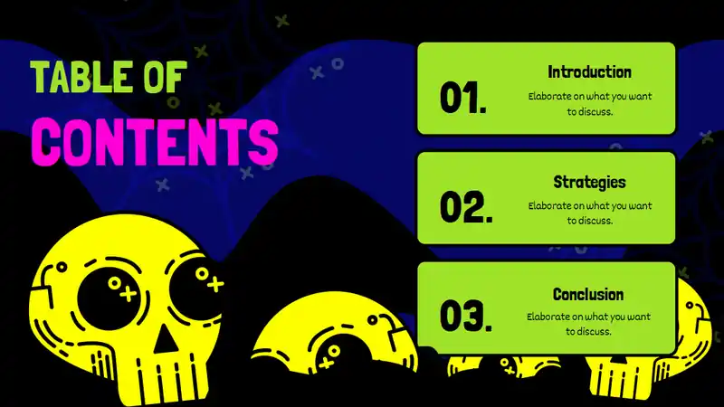 Neon Halloween Sales Marketing Campaign Slides