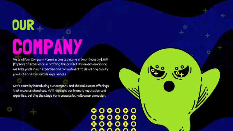 Neon Halloween Sales Marketing Campaign Slides