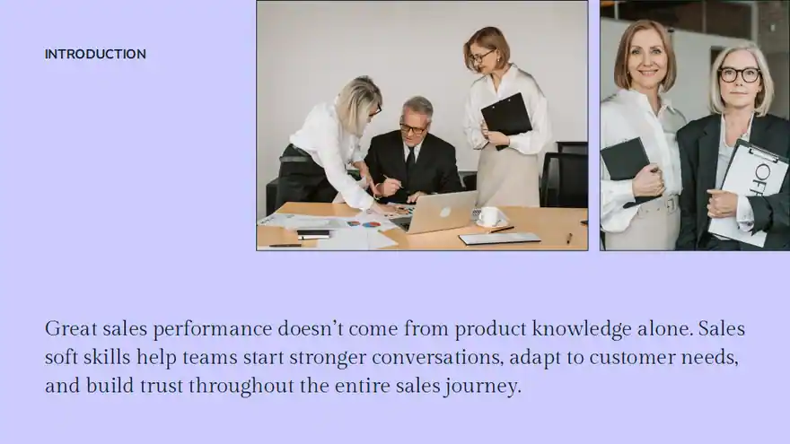 Slides for Sales Soft Skills