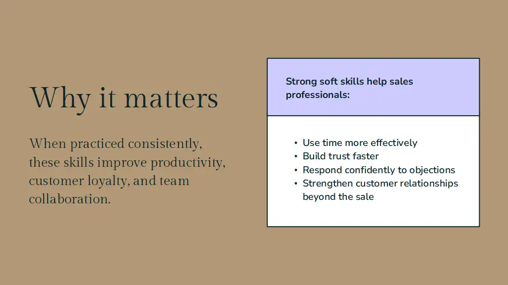 Slides for Sales Soft Skills