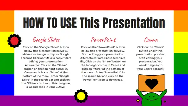 Colorful Happy Pride Celebration Slides
