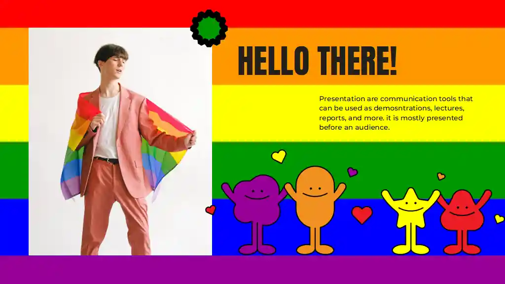 Colorful Happy Pride Celebration Slides