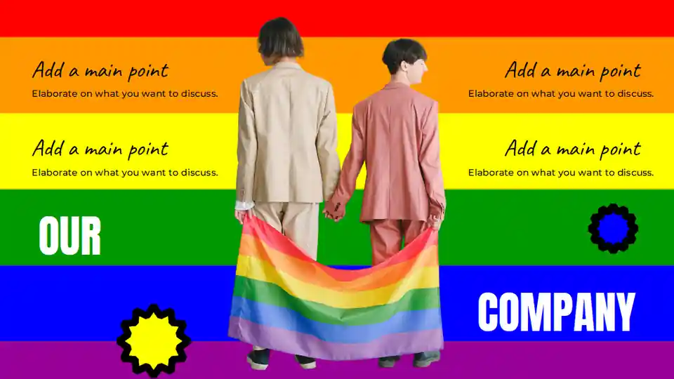 Colorful Happy Pride Celebration Slides
