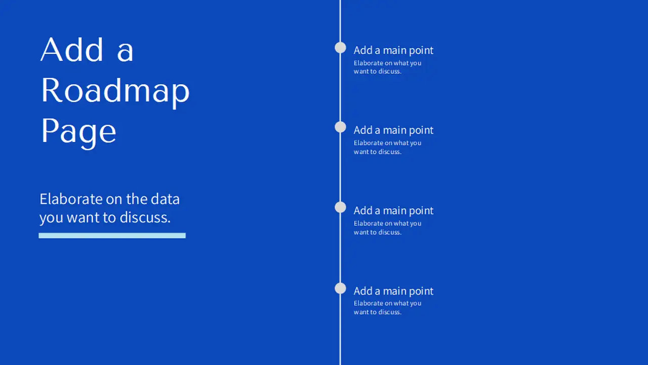 Company Roadmap Slides