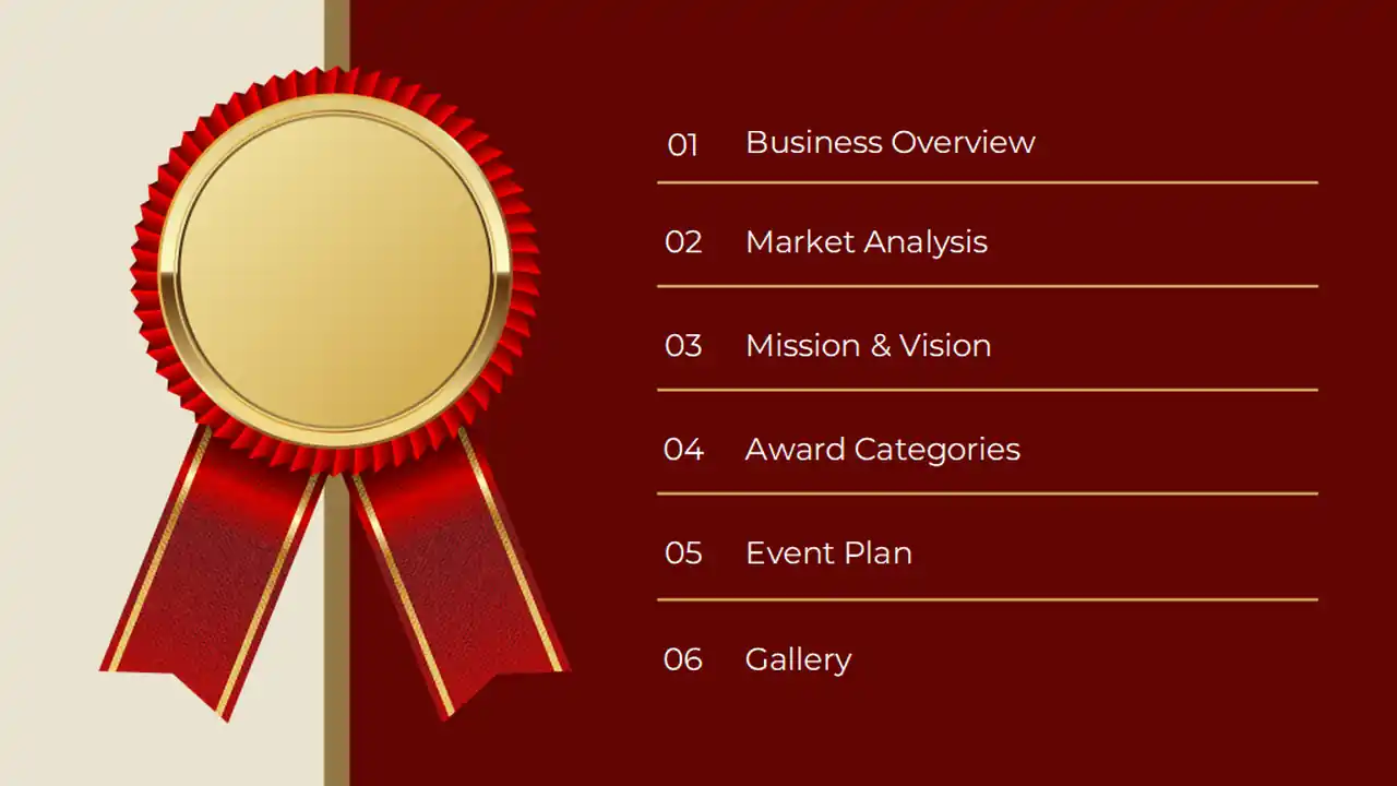 Elegant Award Ceremony Slides