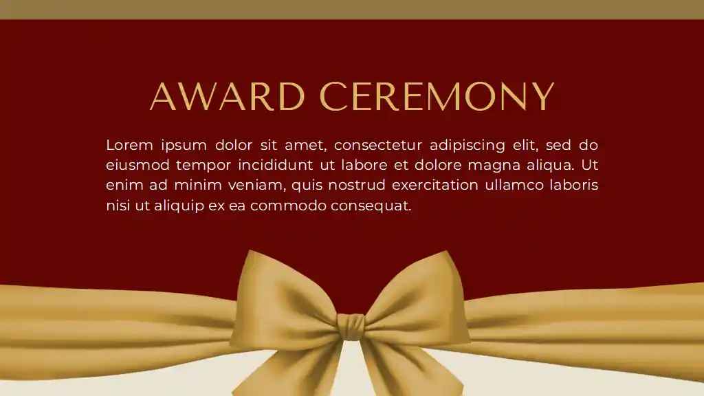 Elegant Award Ceremony Slides