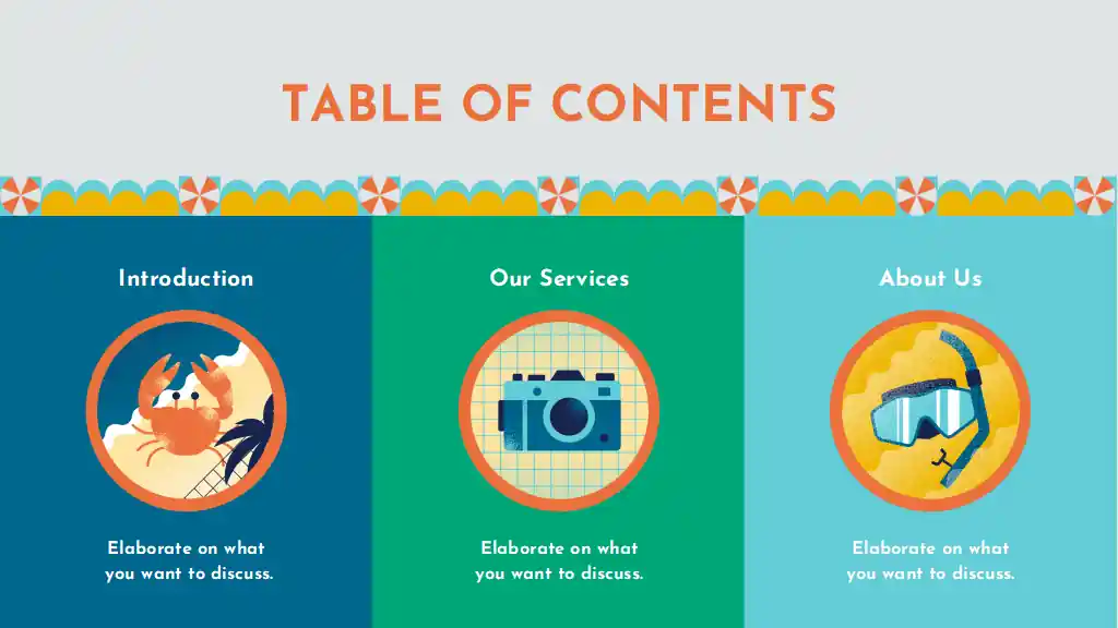 Festive Travel Agency Business Plan Slides