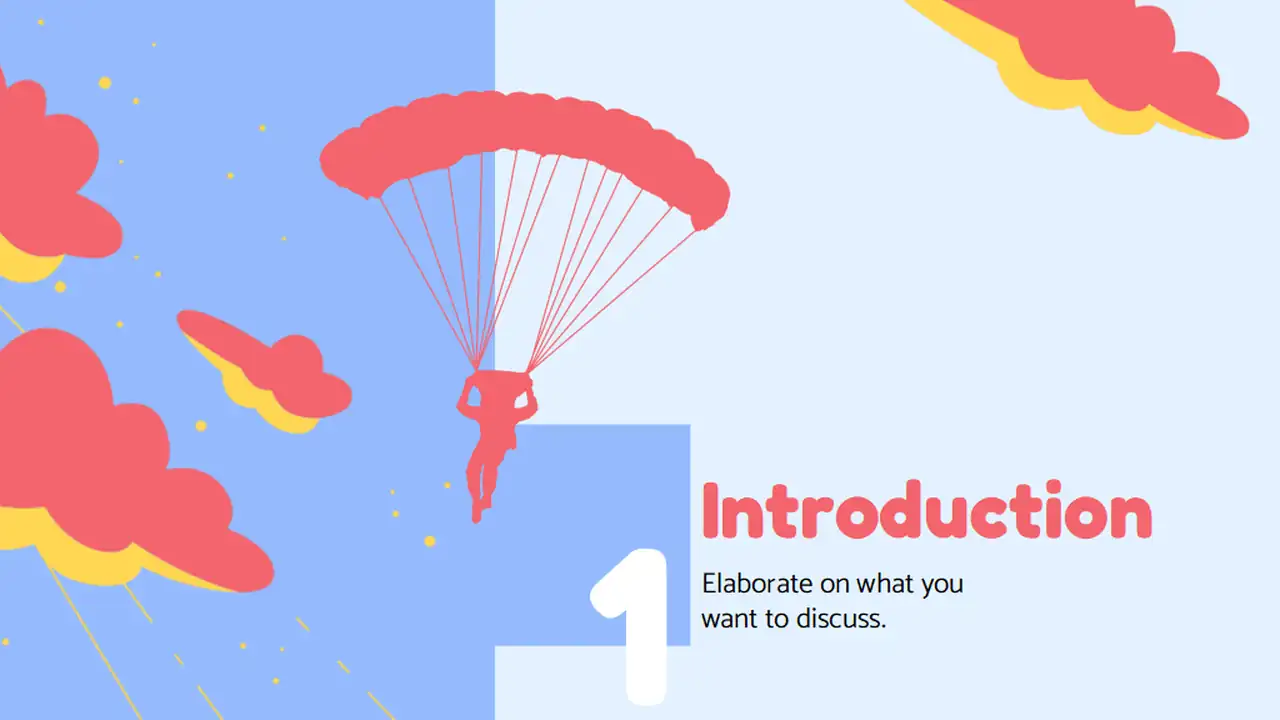 Illustrated Skydiving Business Plan Slides