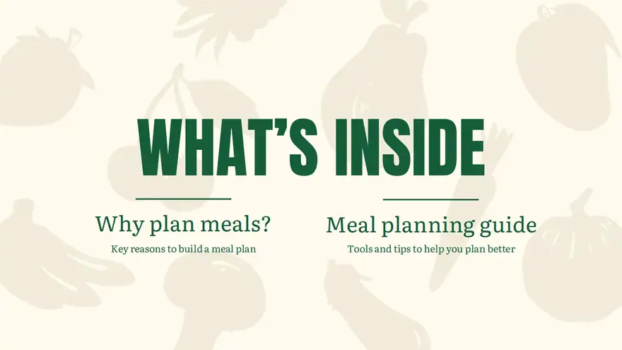 Meal Planning Slides