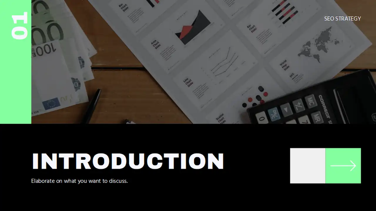 Minimal Geometric SEO Strategy Slides
