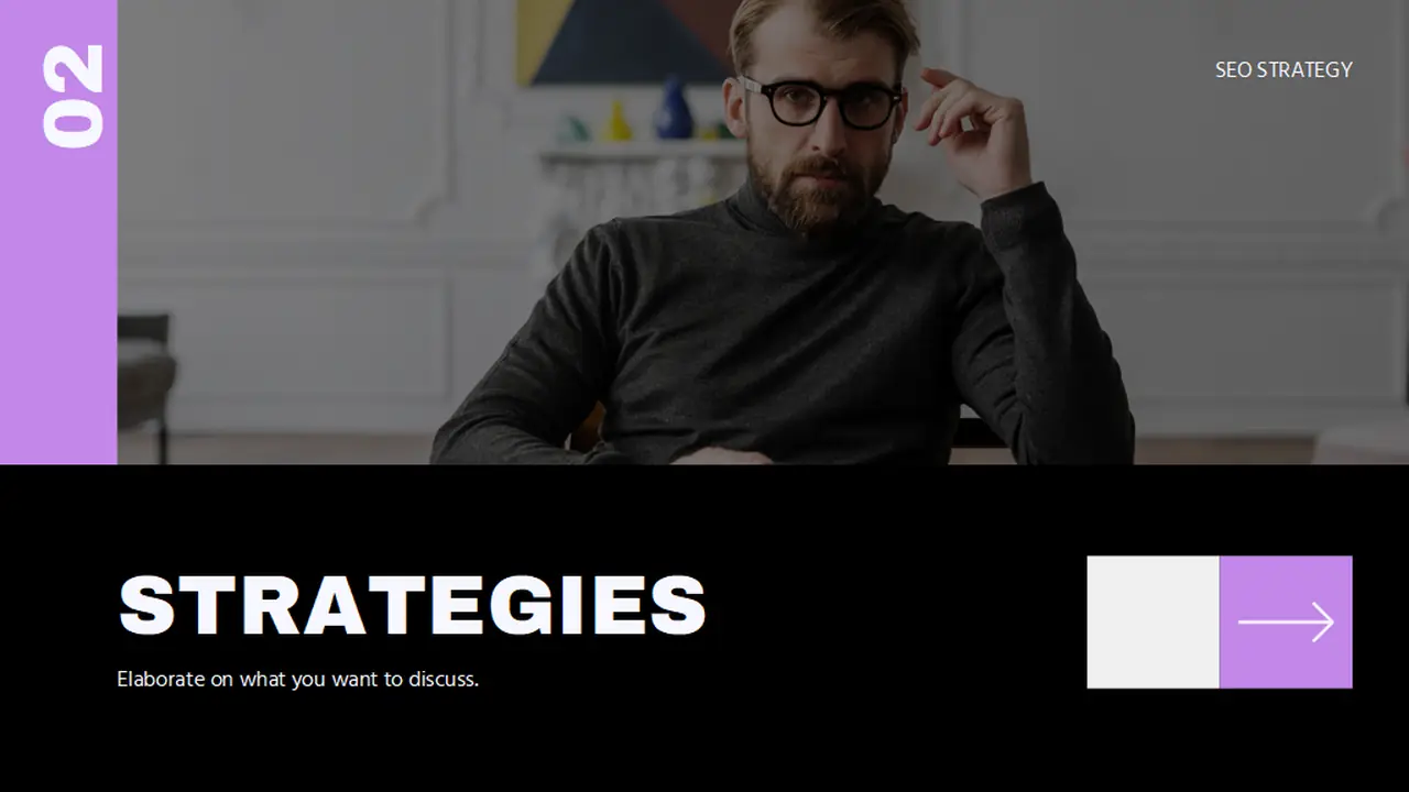 Minimal Geometric SEO Strategy Slides