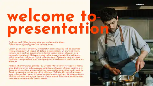 Modern Minimal Cafeteria Business Plan Slides