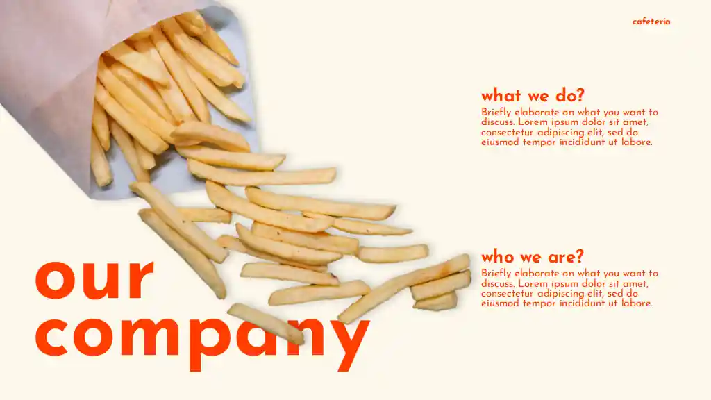 Modern Minimal Cafeteria Business Plan Slides
