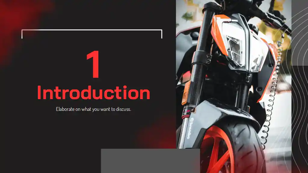 Motorcycle Shop Business Plan Slides