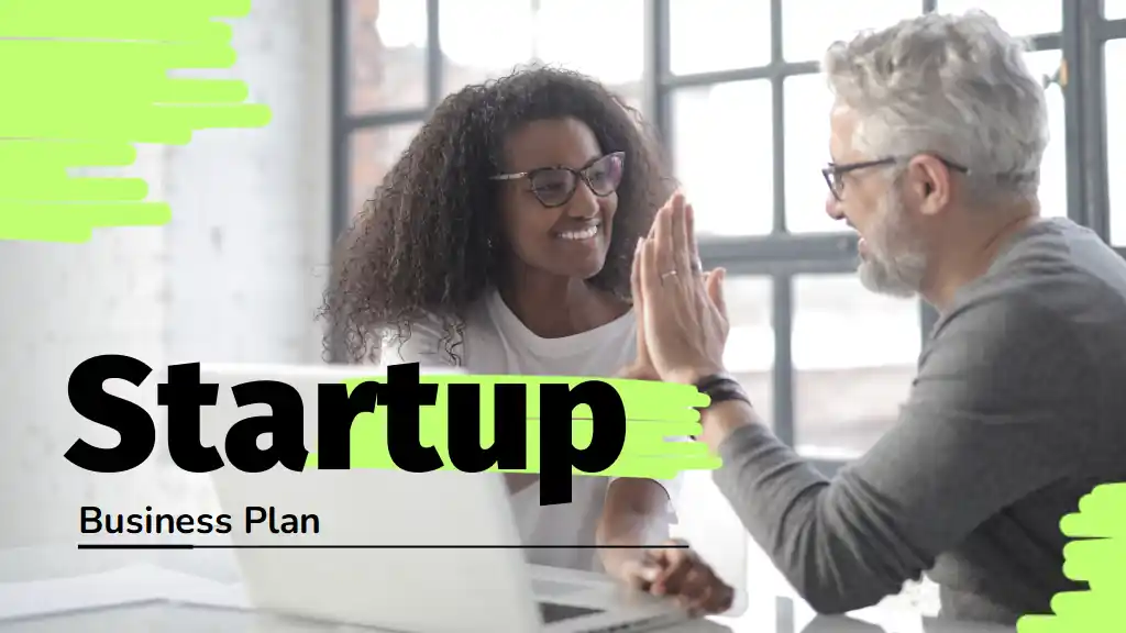 Neon Startup Business Plan Slides