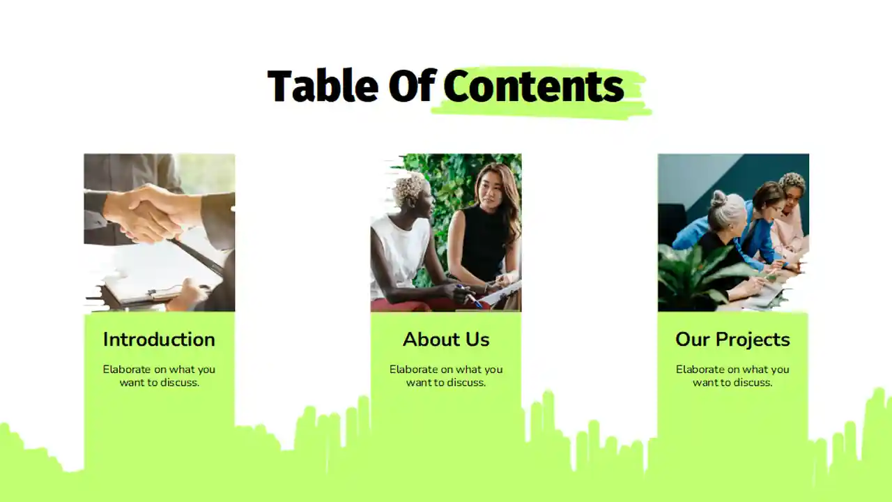Neon Startup Business Plan Slides