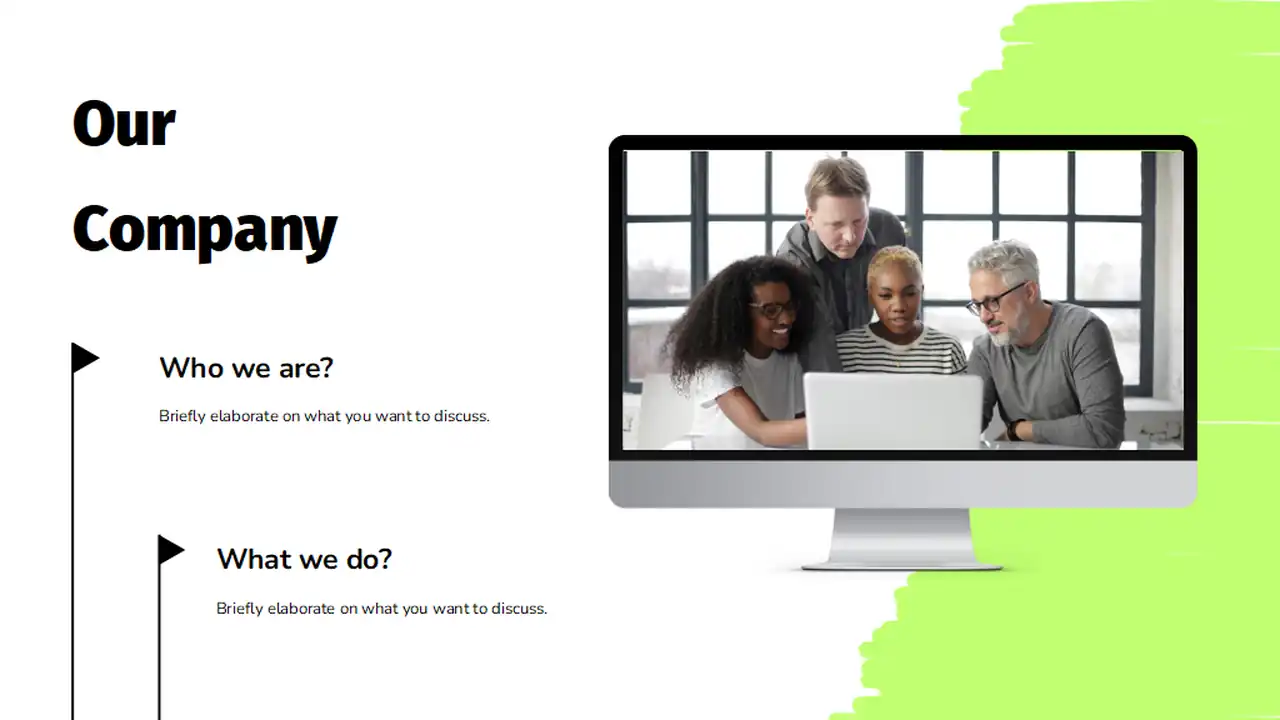 Neon Startup Business Plan Slides