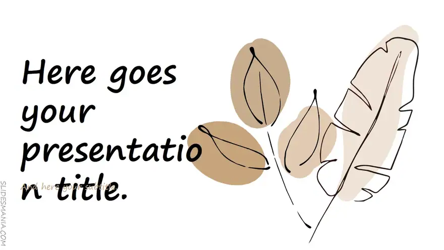 Sophie, elegant presentation template.