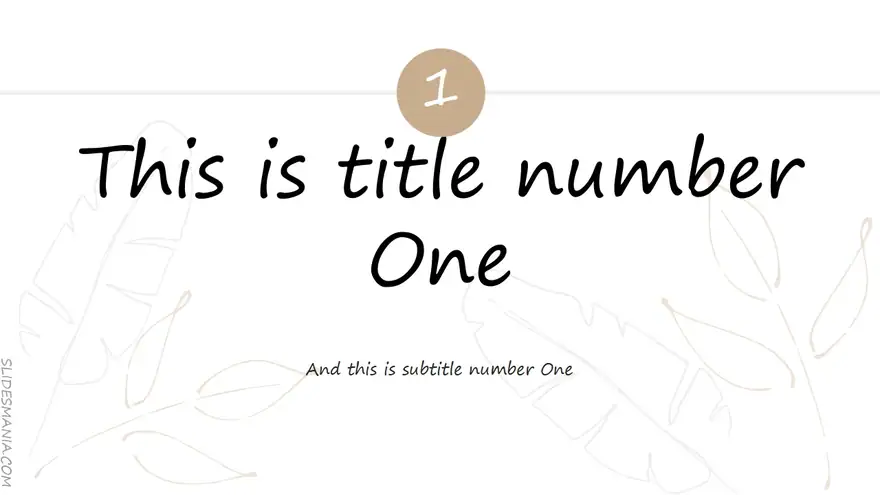 Sophie, elegant presentation template.