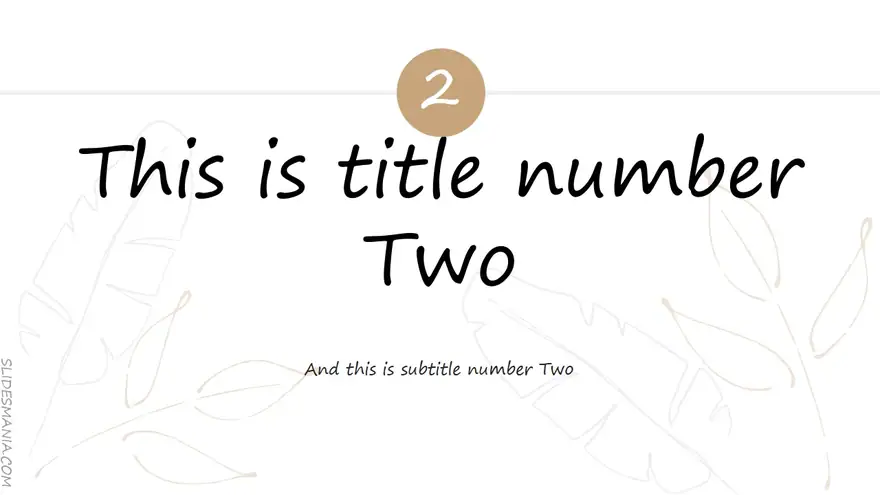 Sophie, elegant presentation template.