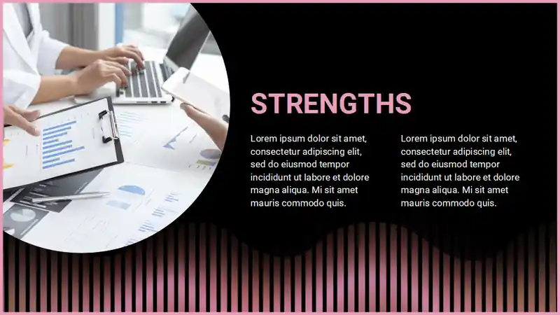 SWOT Analysis Circular Diagram
