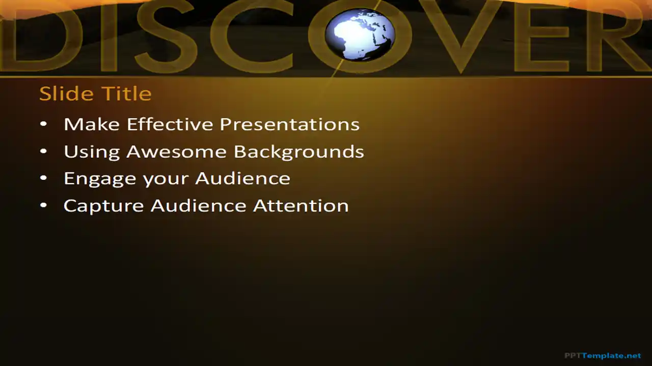 Free Discover PPT Template