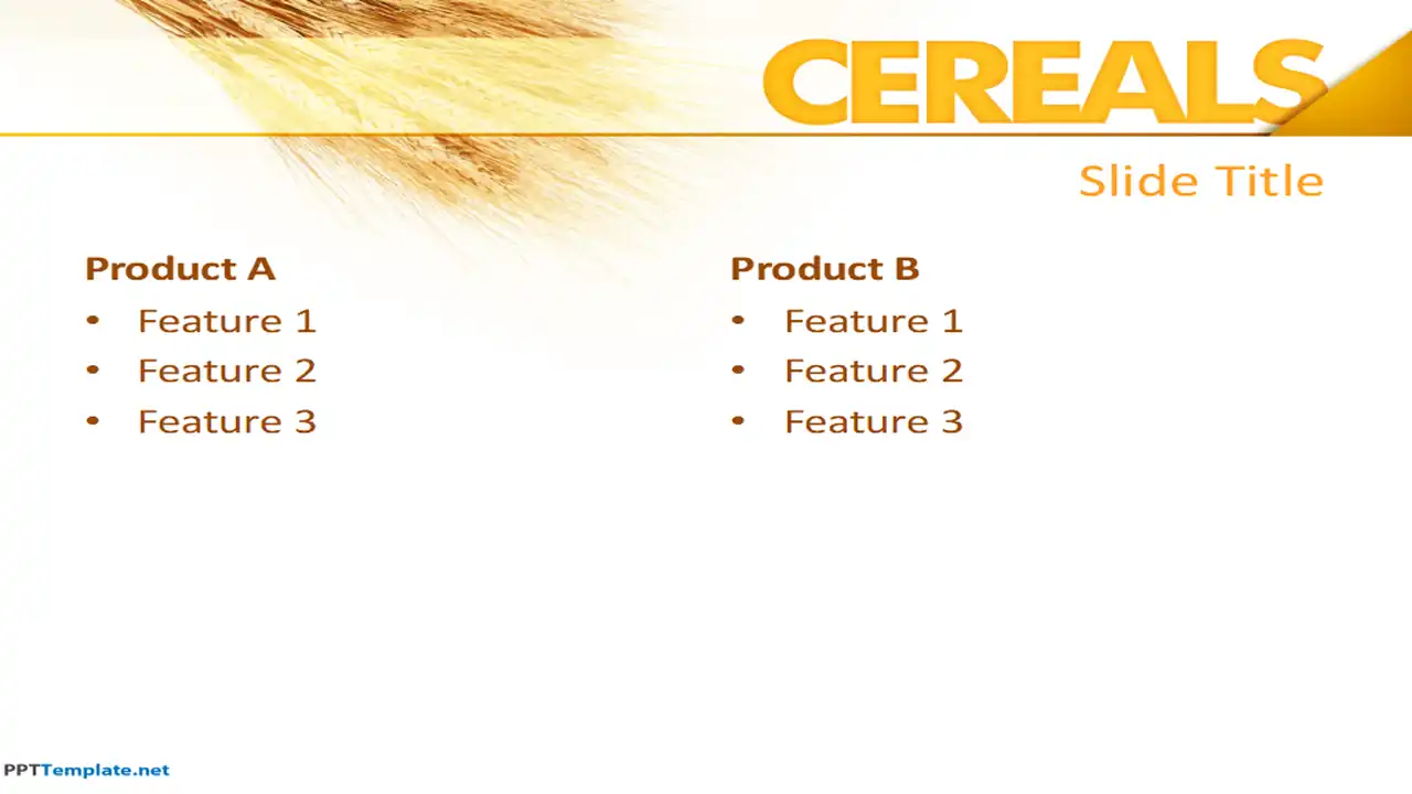 Free Cereals PPT Template