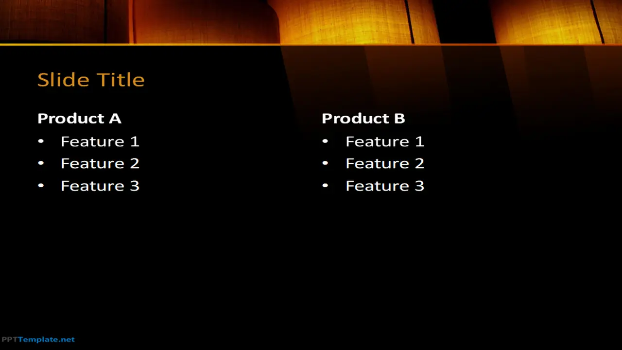 Free Lights Decor PPT Template