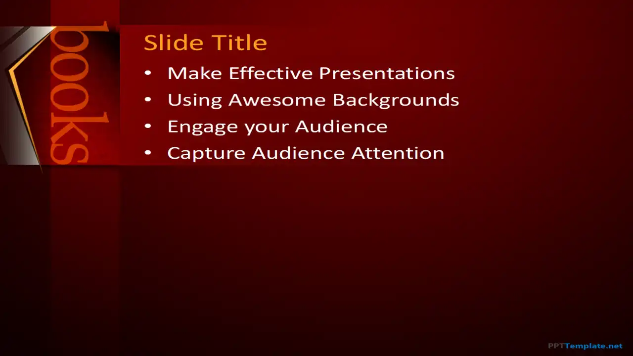 Free Books PPT Template