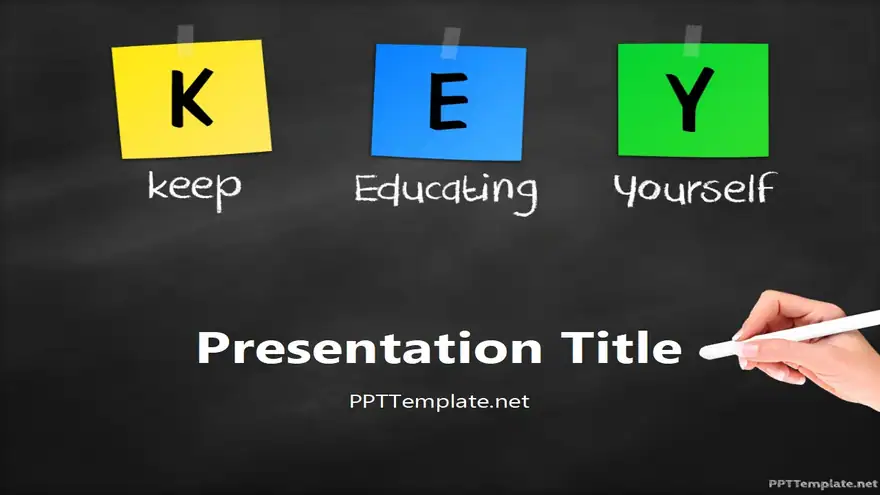 20389-key-chalkhand-black-ppt-template