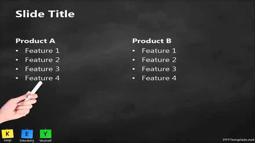 20389-key-chalkhand-black-ppt-template