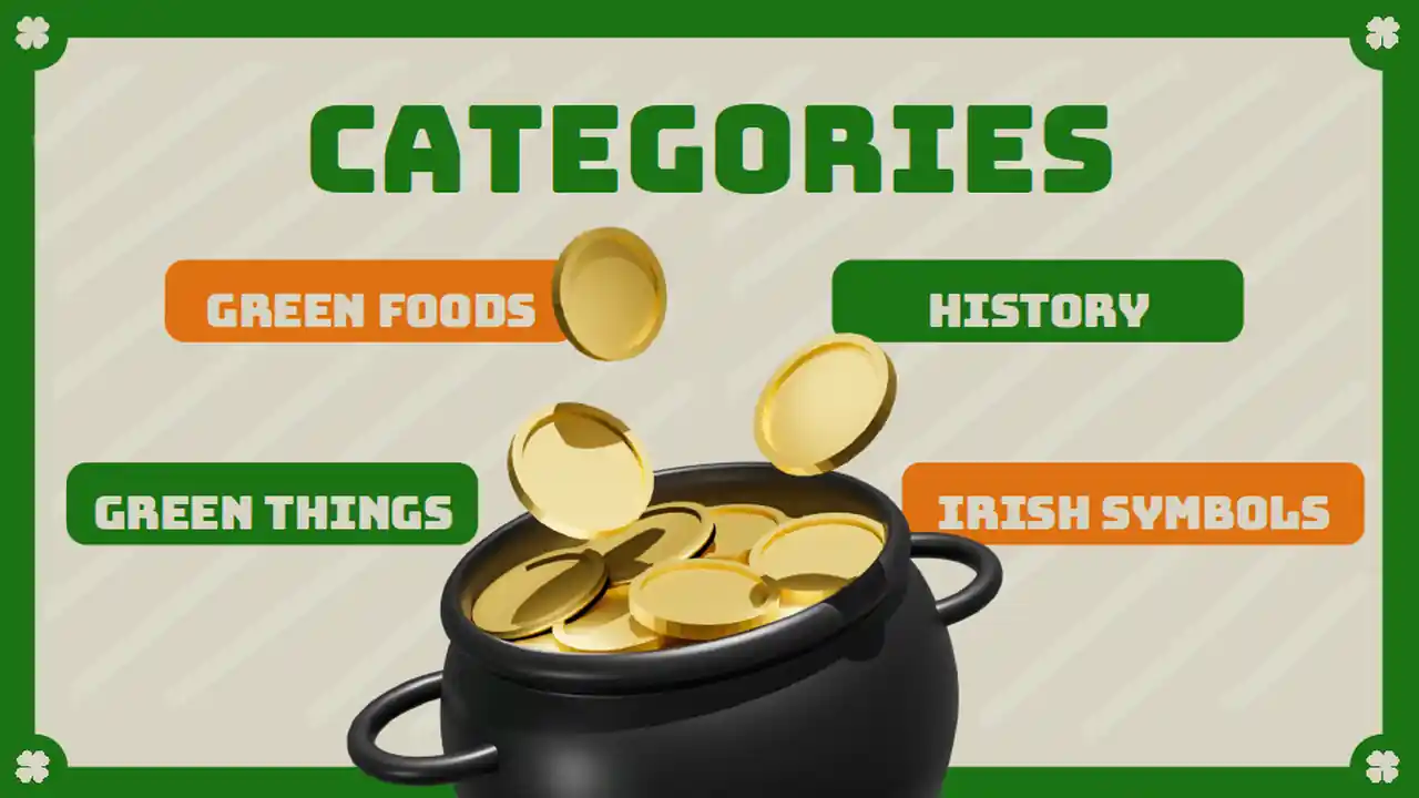 3D Illustrated St. Patrick's Day Jeopardy