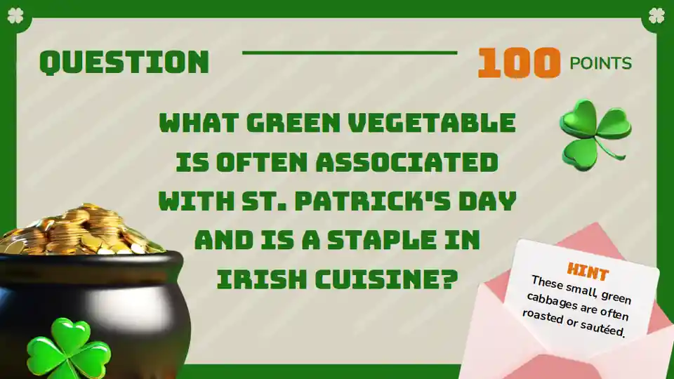 3D Illustrated St. Patrick's Day Jeopardy