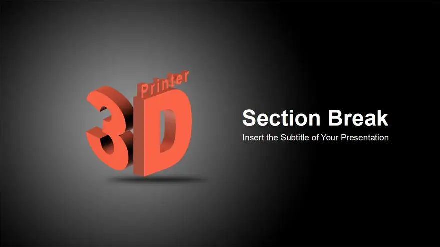 3D Printing Technology PowerPoint Templates