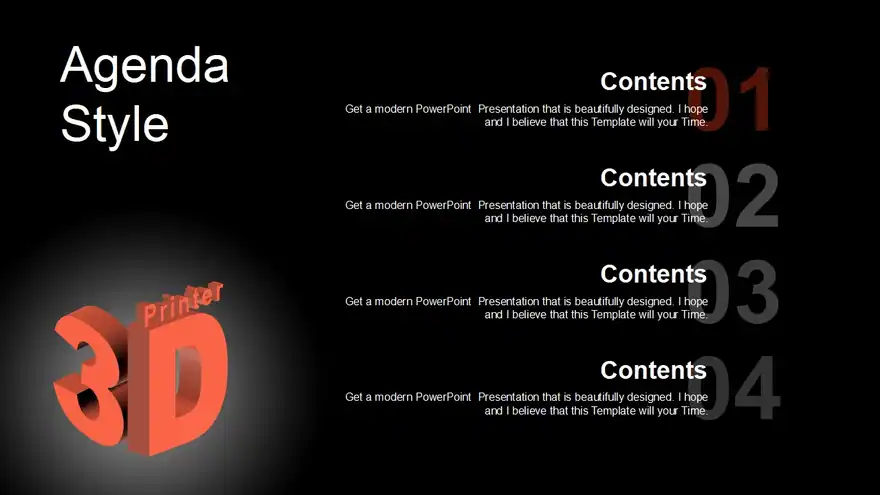 3D Printing Technology PowerPoint Templates