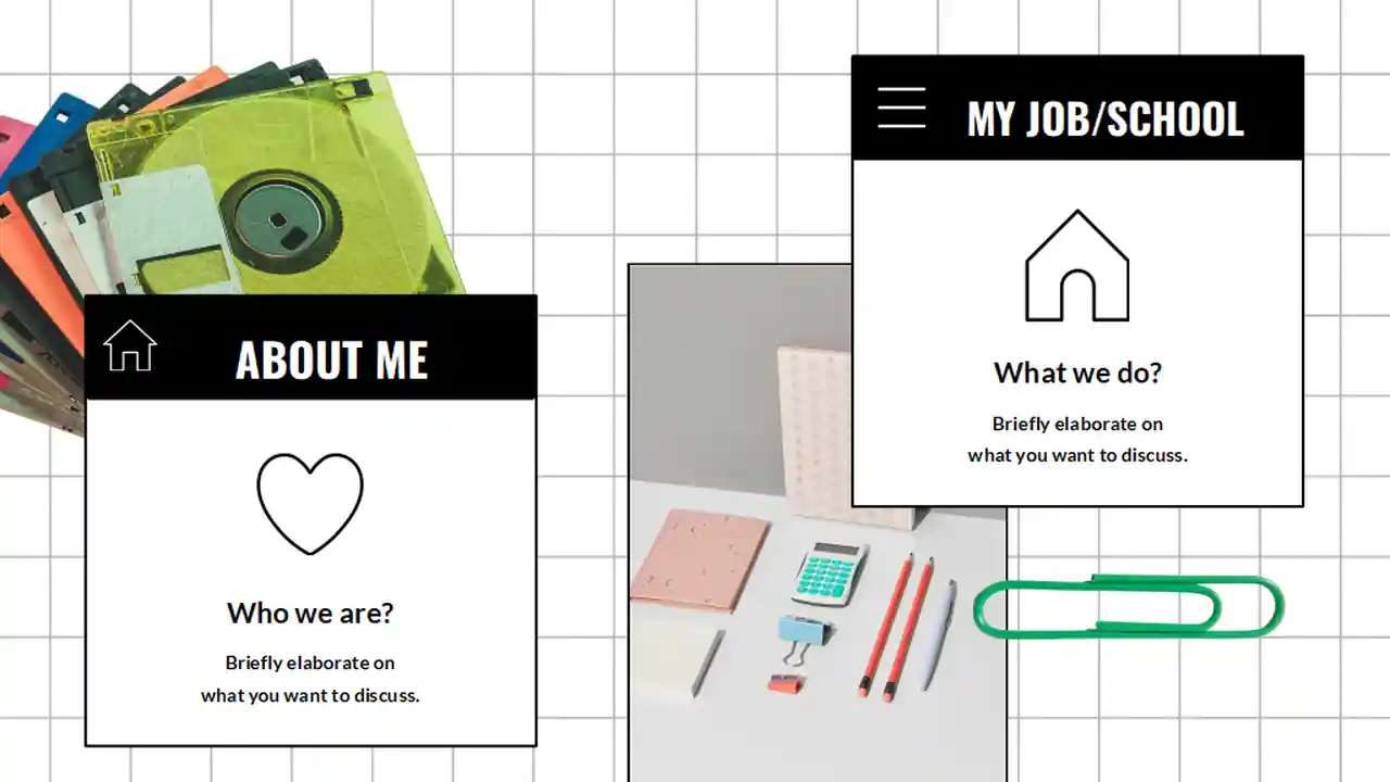 90s Retro Digital Journal Slides