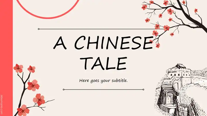 A Chinese Tale. A China inspired presentation template.